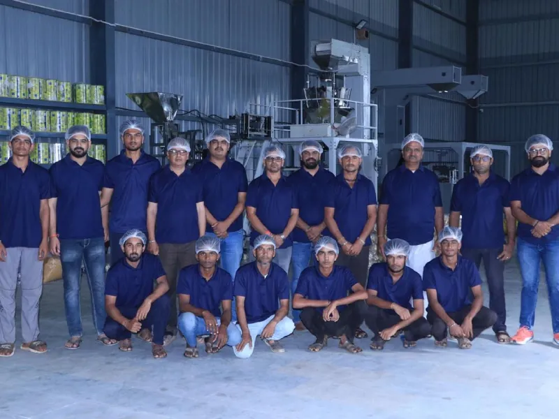 Launch My Brand factory staff in uniform at the Udaipur plant