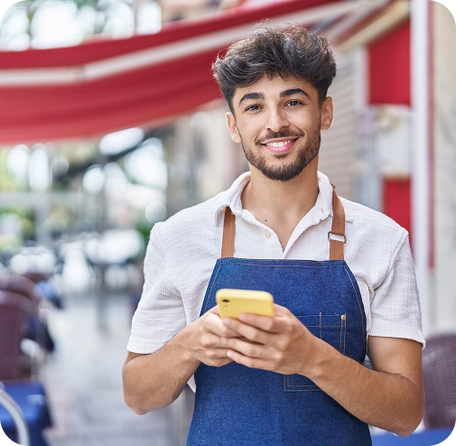 Entrepreneur smiling after launching snack brand with Launch My Brand white label services