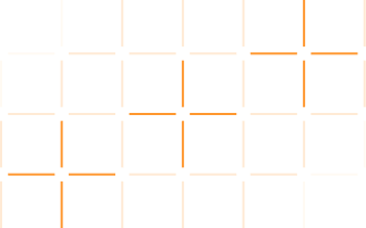 Orange grid line pattern graphic used as background design element for Launch My Brand website